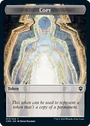 Copy // Horror Double-Sided Token (CMR-13 // 10) - Commander Legends Foil