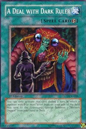 A Deal with Dark Ruler (DCR-030) - Dark Crisis Unlimited