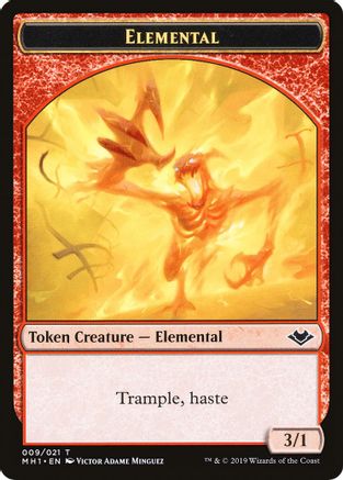 Elemental (009) // Goblin Double-Sided Token (MH1-9 // 10) - Modern Horizons