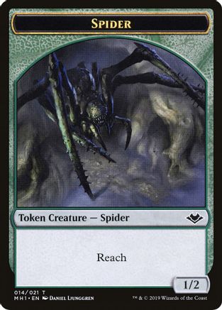 Spider // Spirit Double-Sided Token (MH1-14 // 16) - Modern Horizons