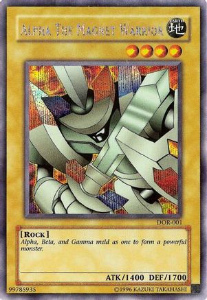 Alpha the Magnet Warrior (DOR-001) - Duelist of the Roses Unlimited