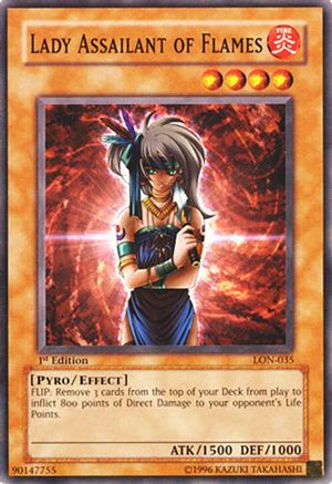 Lady Assailant of Flames (LON-035) - Labyrinth of Nightmare Unlimited