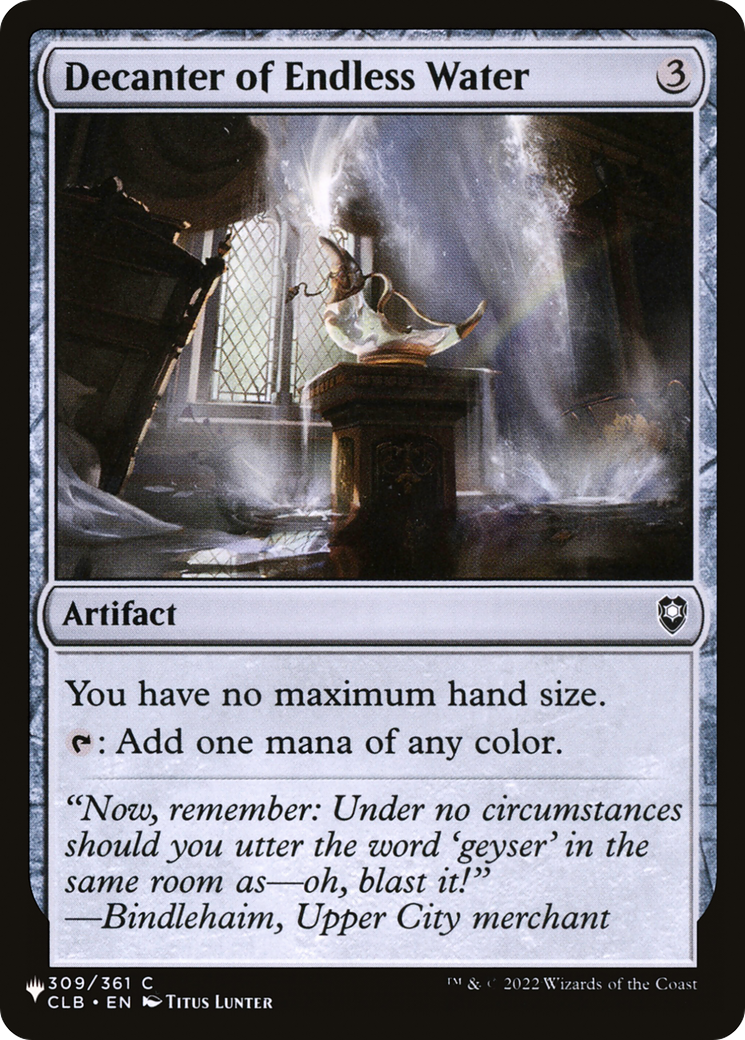 Decanter of Endless Water [The List] | The CG Realm