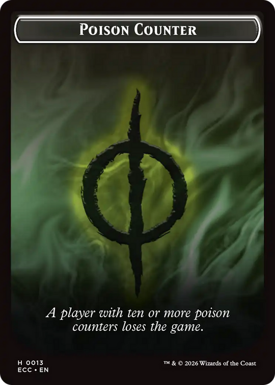 Saproling // Poison Counter Double-Sided Token (ECC-7 // 13) - Commander: Lorwyn Eclipsed