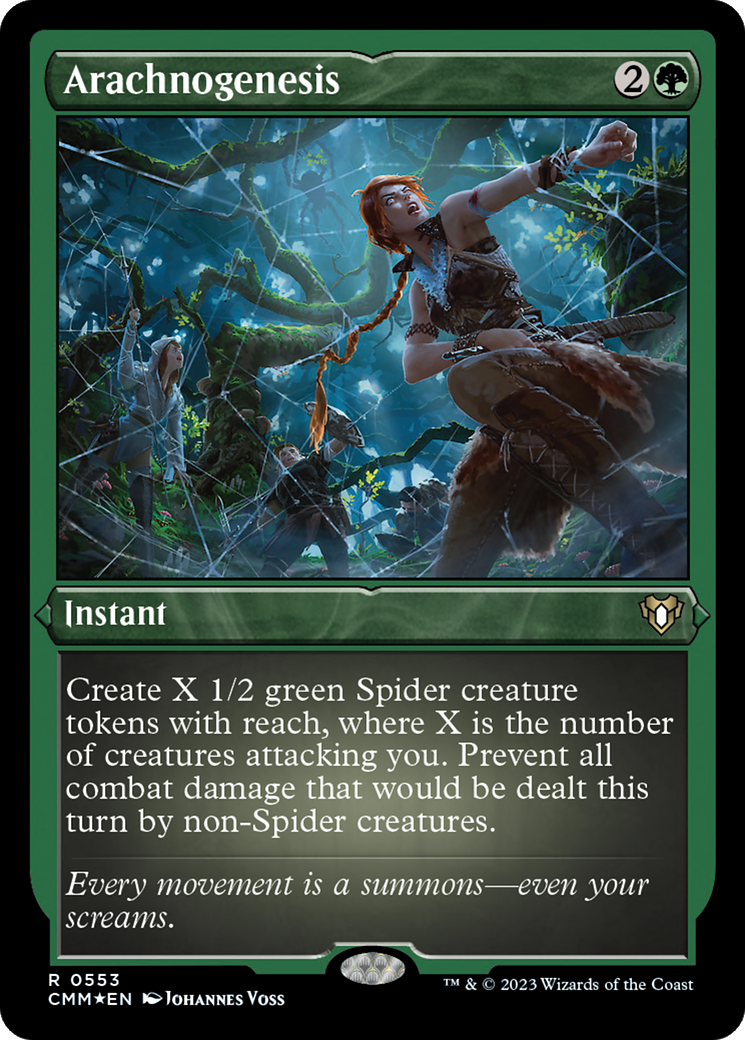Arachnogenesis (Foil Etched) [Commander Masters] | The CG Realm