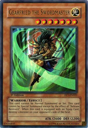 Gearfried the Swordmaster (FET-EN022) - Flaming Eternity Unlimited