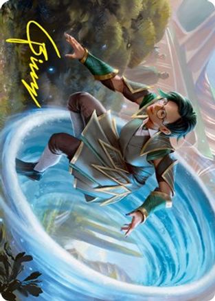 Vortex Runner Art Card (Gold-Stamped Signature) (ASSTX-006) - Art Series: Strixhaven