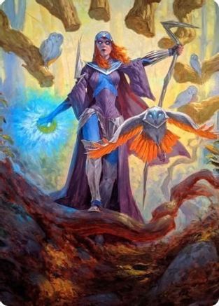 Kasmina, Enigma Sage Art Card (ASSTX-029) - Art Series: Strixhaven