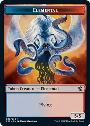 Elemental (020) // Copy Double-Sided Token (C21-20 // 30) - Commander 2021
