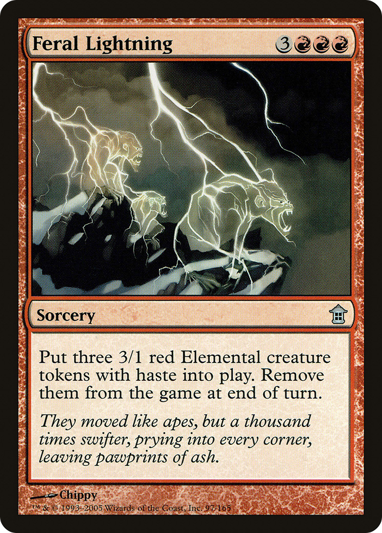 Feral Lightning (SOK-097) - Saviors of Kamigawa