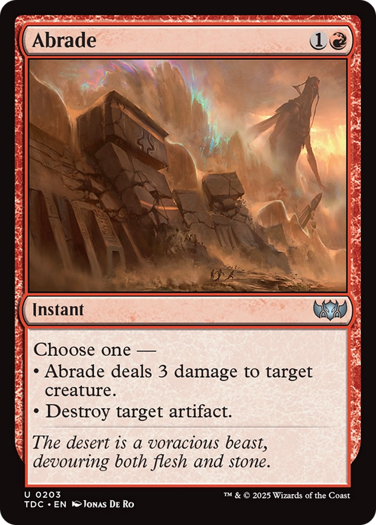 Abrade [Tarkir: Dragonstorm Commander] | The CG Realm