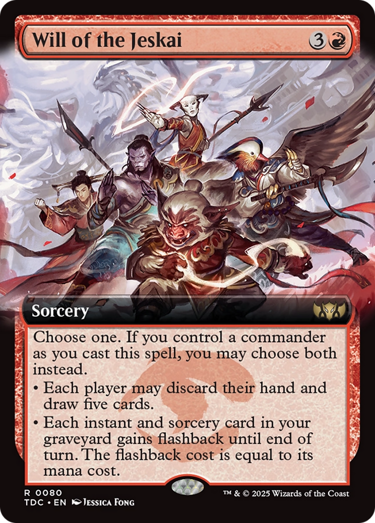 Will of the Jeskai (Extended Art) [Tarkir: Dragonstorm Commander] | The CG Realm