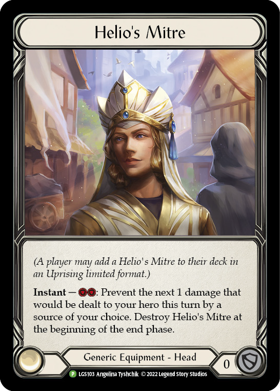 Helio's Mitre [LGS103] (Promo)  Rainbow Foil | The CG Realm