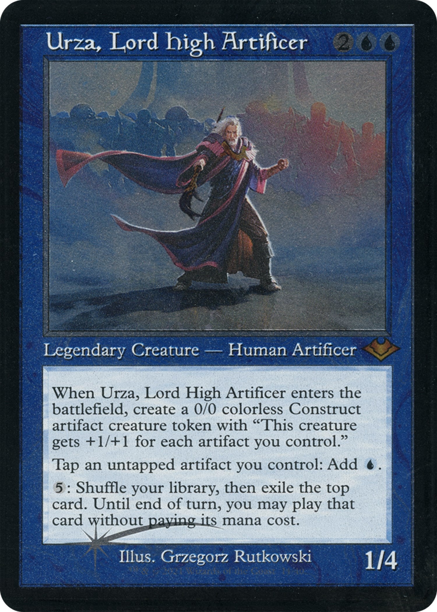 Urza, Lord High Artificer (Retro Foil Etched) [Modern Horizons] | The CG Realm