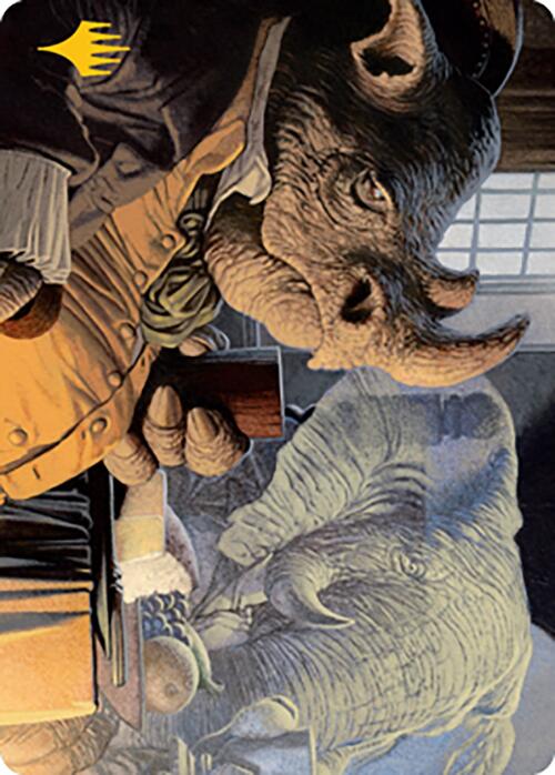 Late to Dinner Art Card (Gold-Stamped Signature) [Modern Horizons 2 Art Series] | The CG Realm