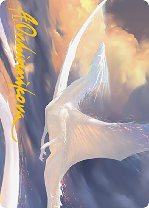 Timeless Dragon Art Card (Gold-Stamped Signature) [Modern Horizons 2 Art Series] | The CG Realm
