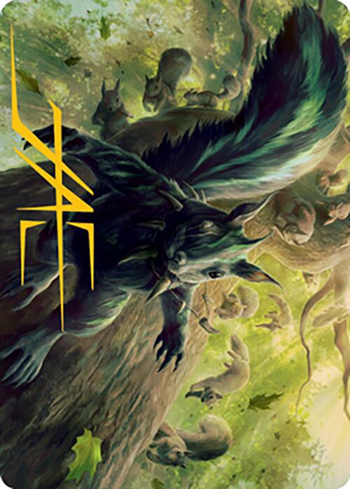 Chatterfang, Squirrel General Art Card (68) (Gold-Stamped Signature) [Modern Horizons 2 Art Series] | The CG Realm