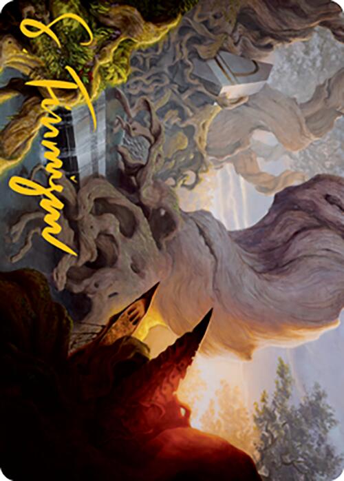 Yavimaya, Cradle of Growth Art Card (Gold-Stamped Signature) [Modern Horizons 2 Art Series] | The CG Realm