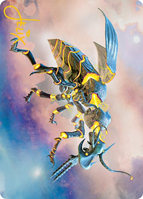 Zabaz, the Glimmerwasp Art Card (Gold-Stamped Signature) [Modern Horizons 2 Art Series] | The CG Realm