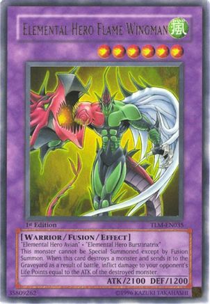 Elemental HERO Flame Wingman (TLM-EN035) - The Lost Millennium Unlimited