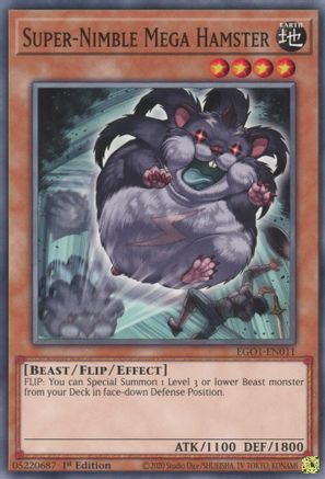 Super-Nimble Mega Hamster (EGO1-EN011) - Egyptian God Deck: Obelisk the Tormentor Unlimited