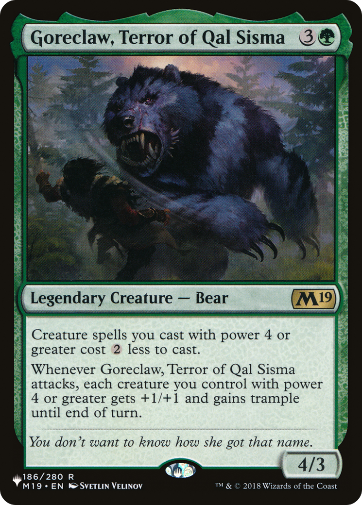 Goreclaw, Terror of Qal Sisma [The List] | The CG Realm