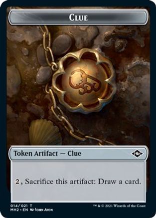 Clue (014) // Crab Double-Sided Token (MH2-14 // 2) - Modern Horizons 2 Foil