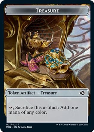 Treasure (021) // Bird Double-Sided Token (MH2-21 // 1) - Modern Horizons 2