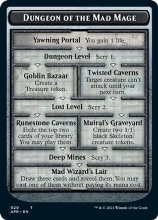 Dungeon of the Mad Mage // Goblin Double-Sided Token (AFR-20 // 12) - Adventures in the Forgotten Realms
