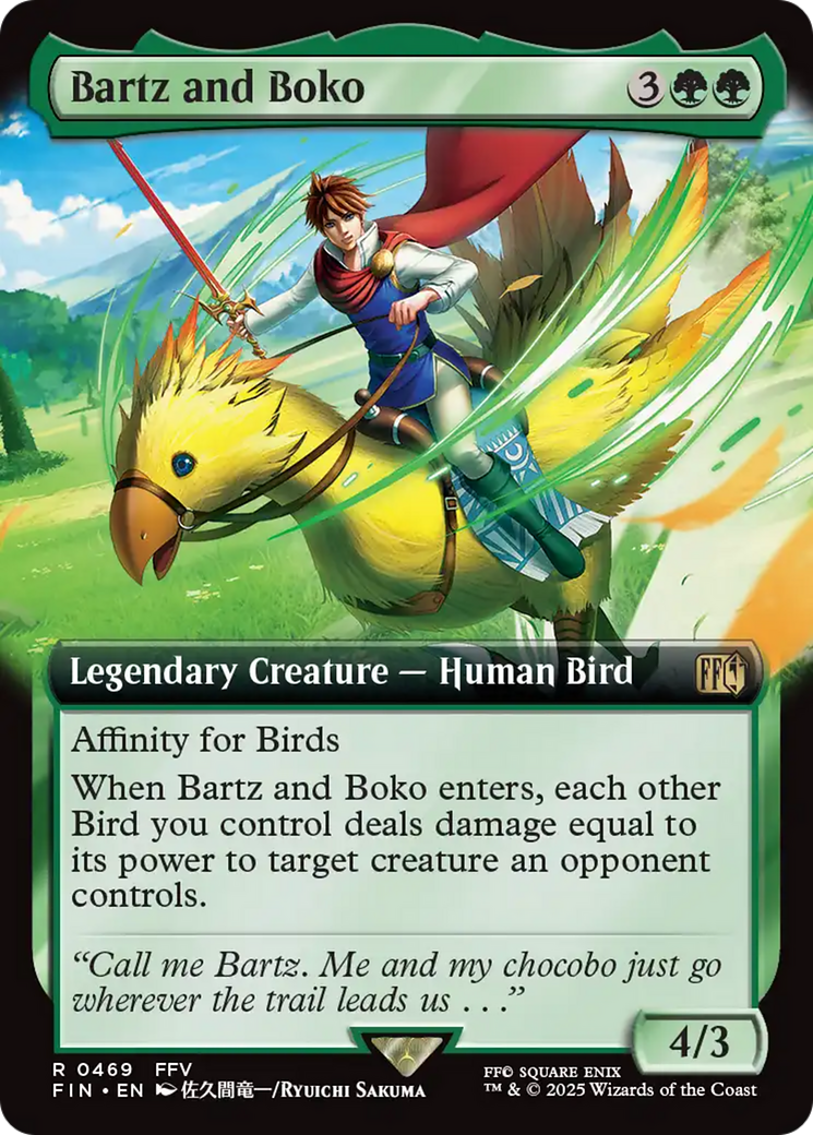 Bartz and Boko (Extended Art) [FINAL FANTASY] | The CG Realm
