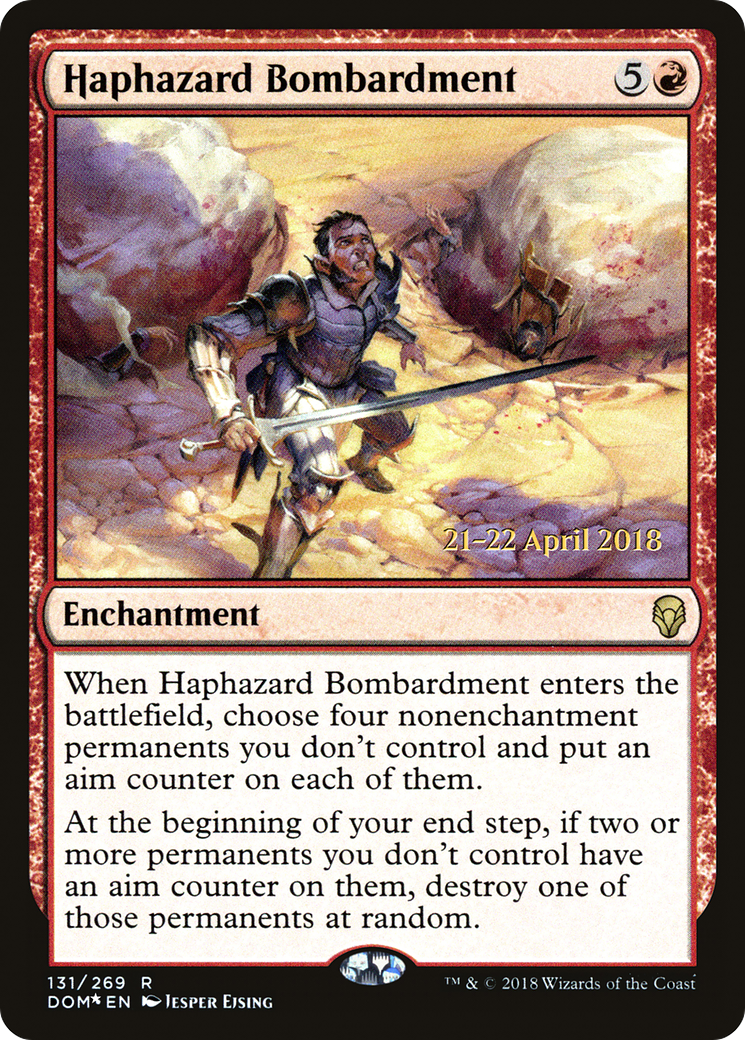 Haphazard Bombardment (PRE-131) - Dominaria Promos Foil