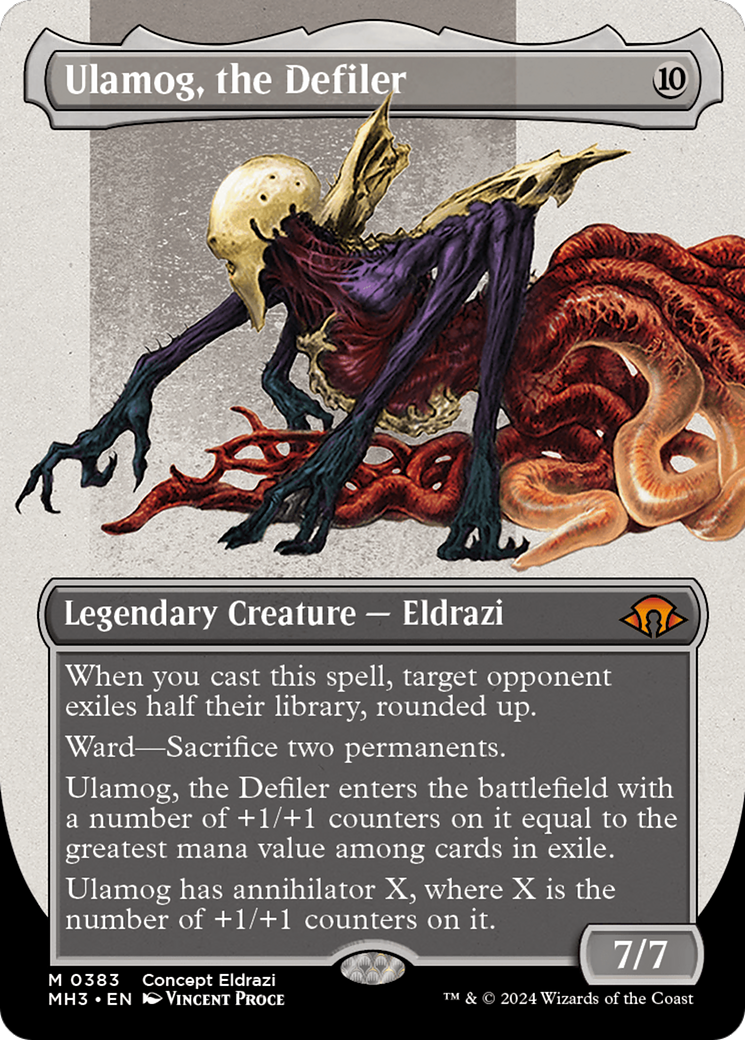 Ulamog, the Defiler (Borderless) (Serialized) [Modern Horizons 3] | The CG Realm