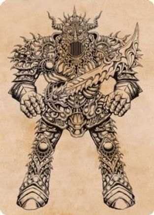 Iron Golem (Showcase) Art Card (ASAFR-080) - Art Series: Adventures in the Forgotten Realms