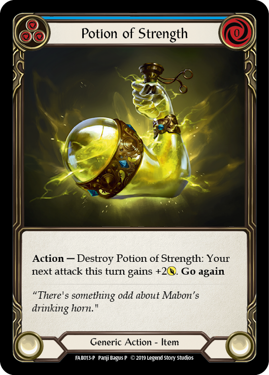 Potion of Strength [FAB013-P] (Promo)  1st Edition Cold Foil | The CG Realm