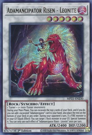 Adamancipator Risen - Leonite (MP21-EN230) - 2021 Tin of Ancient Battles 1st Edition
