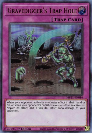 Gravedigger's Trap Hole (MP21-EN086) - 2021 Tin of Ancient Battles 1st Edition