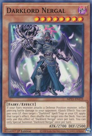 Darklord Nergal (MP21-EN119) - 2021 Tin of Ancient Battles 1st Edition