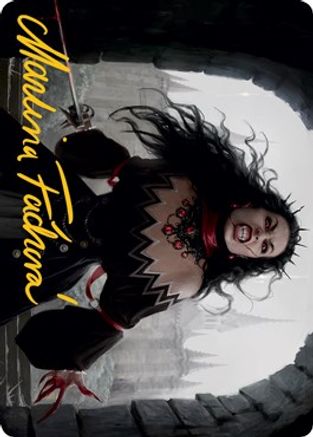 Voldaren Stinger Art Card (Gold-Stamped Signature) (ASMID-046) - Art Series: Innistrad: Midnight Hunt