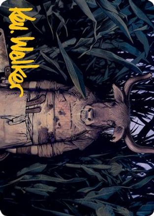 Fleshtaker Art Card (Gold-Stamped Signature) (ASMID-061) - Art Series: Innistrad: Midnight Hunt
