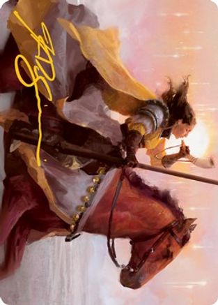 Sunrise Cavalier Art Card (Gold-Stamped Signature) (ASMID-069) - Art Series: Innistrad: Midnight Hunt
