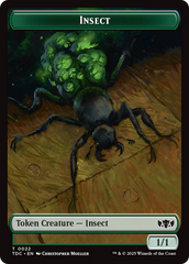 Insect (0022) // Zombie Druid Double-Sided Token [Tarkir: Dragonstorm Commander Tokens] | The CG Realm