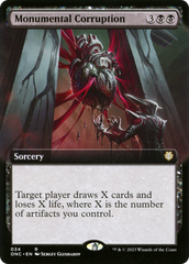 Monumental Corruption (Extended Art) [Phyrexia: All Will Be One Commander] | The CG Realm