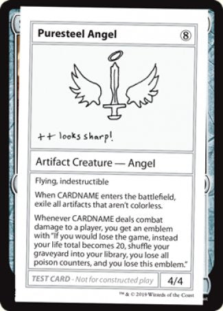 Puresteel Angel (2021 Edition) [Mystery Booster Playtest Cards] | The CG Realm