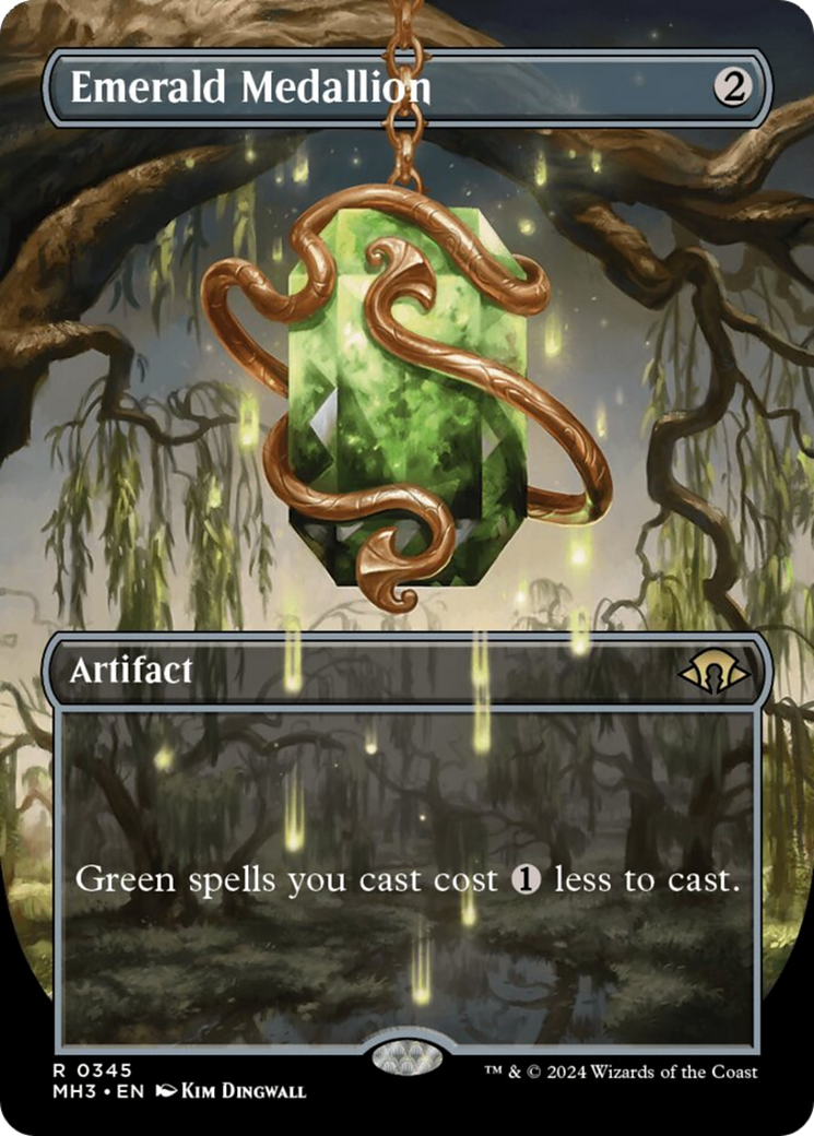 Emerald Medallion (Borderless) [Modern Horizons 3] | The CG Realm