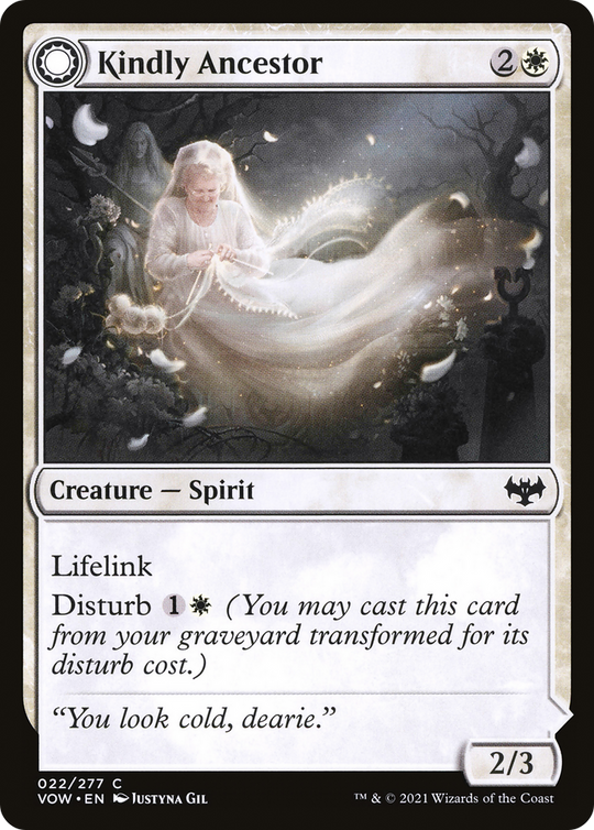 Kindly Ancestor (VOW-022) - Innistrad: Crimson Vow: (Double Faced Transform)