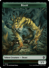 Beast (024) // Treasure Double-Sided Token [Bloomburrow Commander Tokens] | The CG Realm