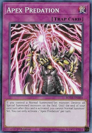 Apex Predation (BODE-EN084) - Burst of Destiny 1st Edition