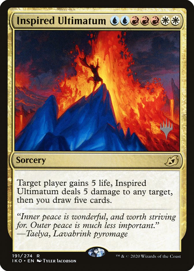Inspired Ultimatum (Promo Pack) [Ikoria: Lair of Behemoths Promos] | The CG Realm