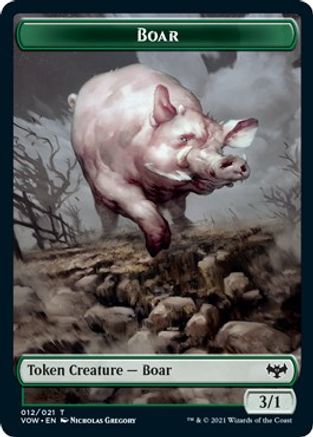 Boar Token (VOW-012) - Innistrad: Crimson Vow