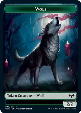 Wolf Token (014) (VOW-014) - Innistrad: Crimson Vow